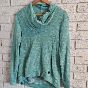Bench Women's Aqua Cowl Neck Sweater